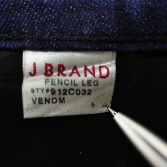 J Brand pencil leg venom waxed jeans size 28 - Picture 6 of 6